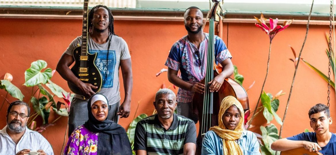 A group of kenyan natives mainly Swahili comprising of asian and black