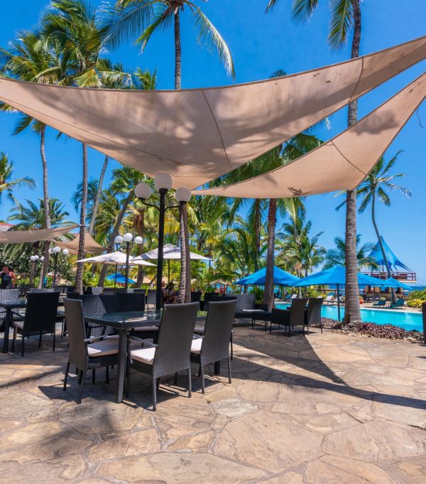 A restaurant just besides the pool at Bahari beach hotel, Mombasa, Nyali. A restaurant just besides the pool at Bahari beach hotel, Mombasa, Nyali.