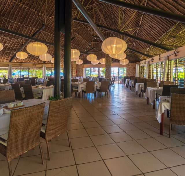 The main restaurant at Bahari beach hotel, Mombasa, Nyali.